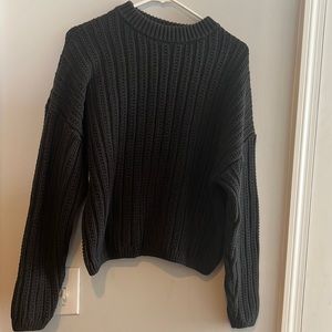 Navy blue sweater. Size large.